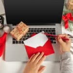 Płaska świecąca dekoracja świąteczna Biuro pracy